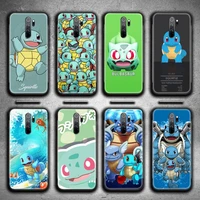 pokemon squirtle bulbasaur phone case for redmi 9a 9 8a note 11 10 9 8 8t pro max k20 k30 k40 pro