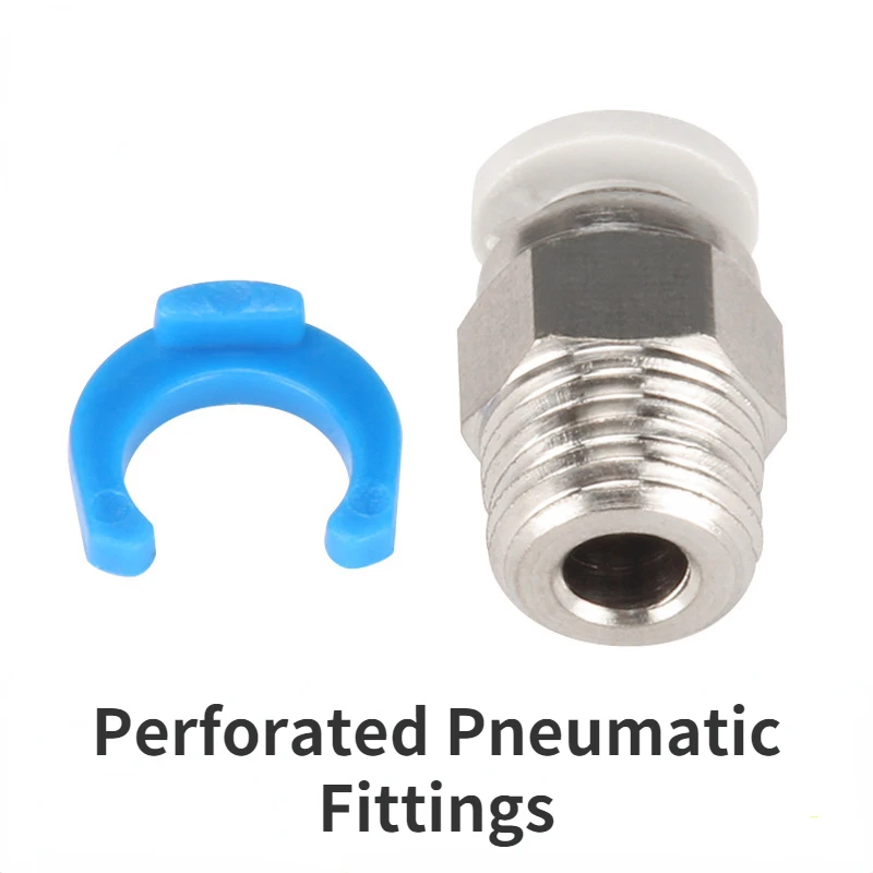 

For 3D Printer Accessories JP4-01 Perforated Pneumatic Connector M10 Thread Straight Through V6 Pneumatic Quick Connector