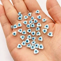 3pcs natural white shell small beads 6mm devils eye jewelry loose beads for diy making bracelet earrings necklace accessories