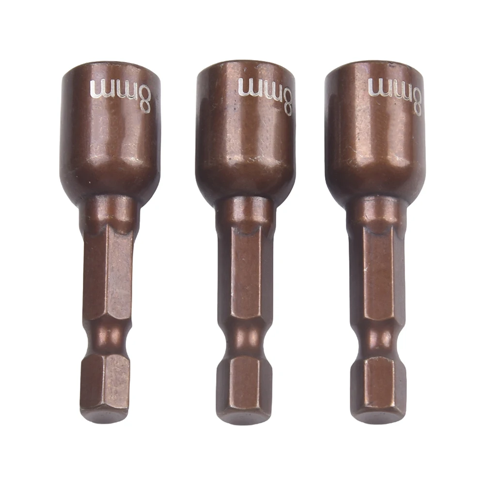 10 шт. адаптер для торцевых ключей 8 мм с шестигранным хвостовиком набор магнитных