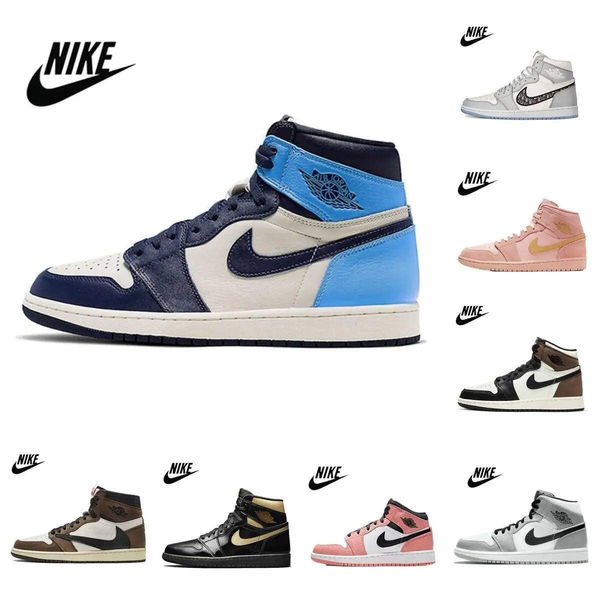 General Breathable Basketball Shoes Mesh Size 36-44