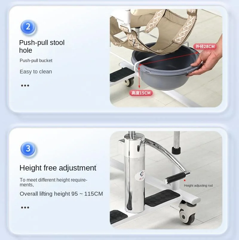 Подвижная машина для пожилых людей подъемное кресло-сидение туалета