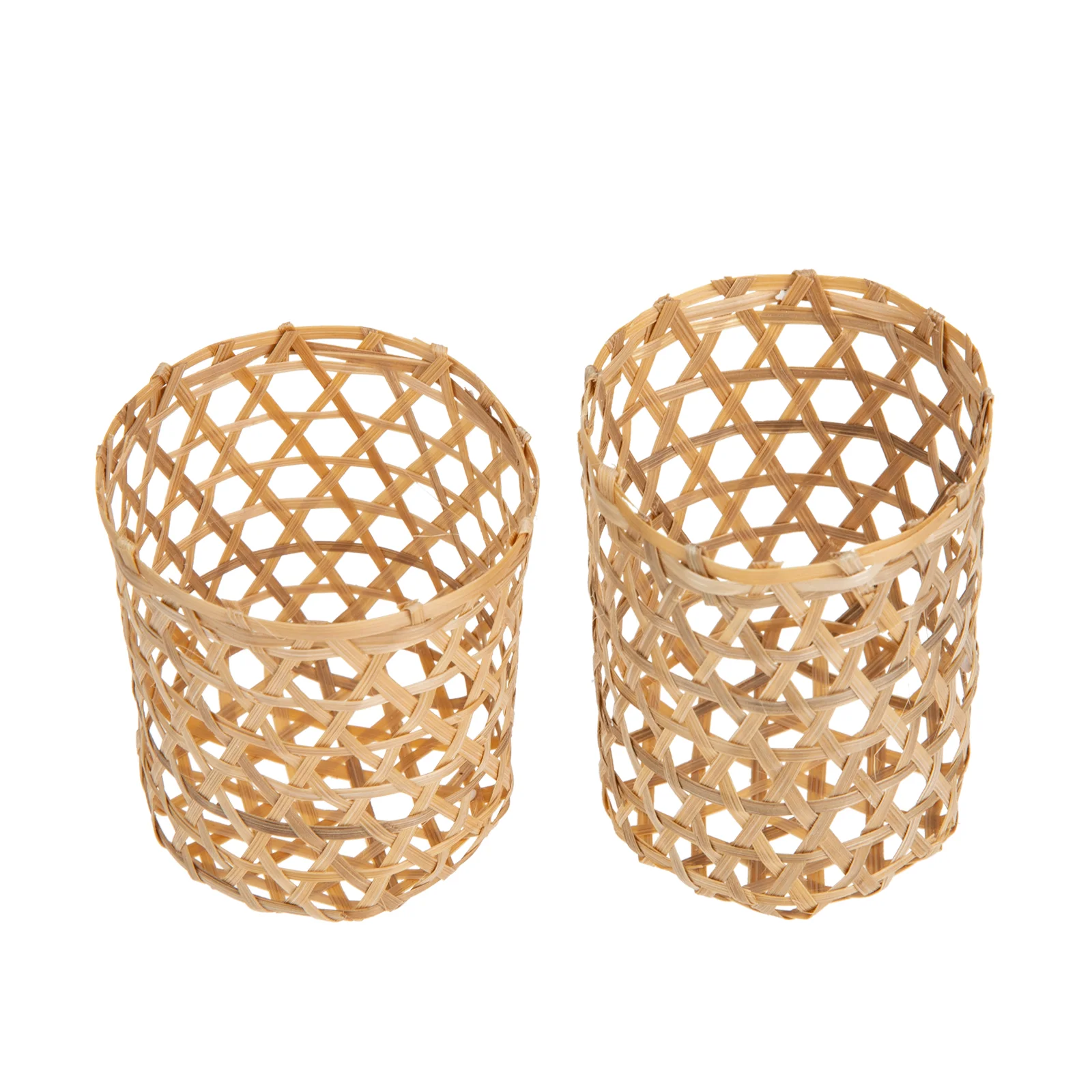 

Cup Sleeve Rattan Woven Cover Sleeves Vase Holder Bottlebeer Flower Coffee Bamboo Wraps Hot Can Makeup Brush Insulatordrink