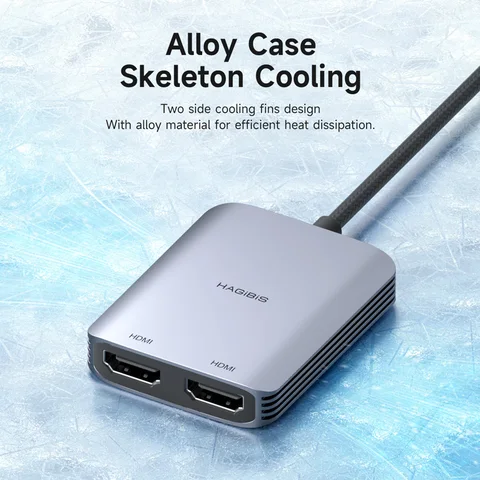 Hagibis Адаптер USB-A/C на HDMI для двух мониторов