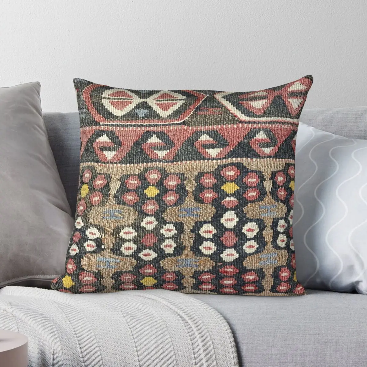 Agri Kilim Navajo Weave Woven Aztec Textile Pillowcase Polyester Linen Velvet Decor Throw Pillow Case Sofa Seater Cushion Cover