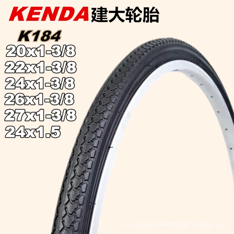 

KENDA Bicycle Tire K184 Steel Wire Tyre Spare Parts 20 22 24 Inches 20*1-3/8 24*1.5 27*1-3/8 22*1-3/8 Leisure Bike Tires