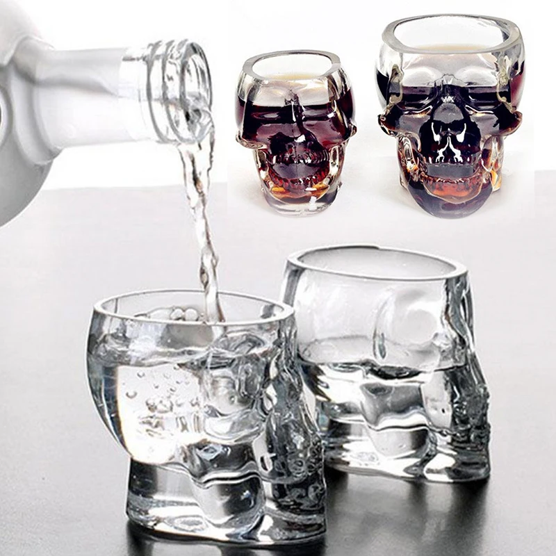 

Creative Crystal Skull Designed Wine Glass Cup Mug for Home Barware Party Drinkware Whiskey Wine Skull Cup Water Drinking