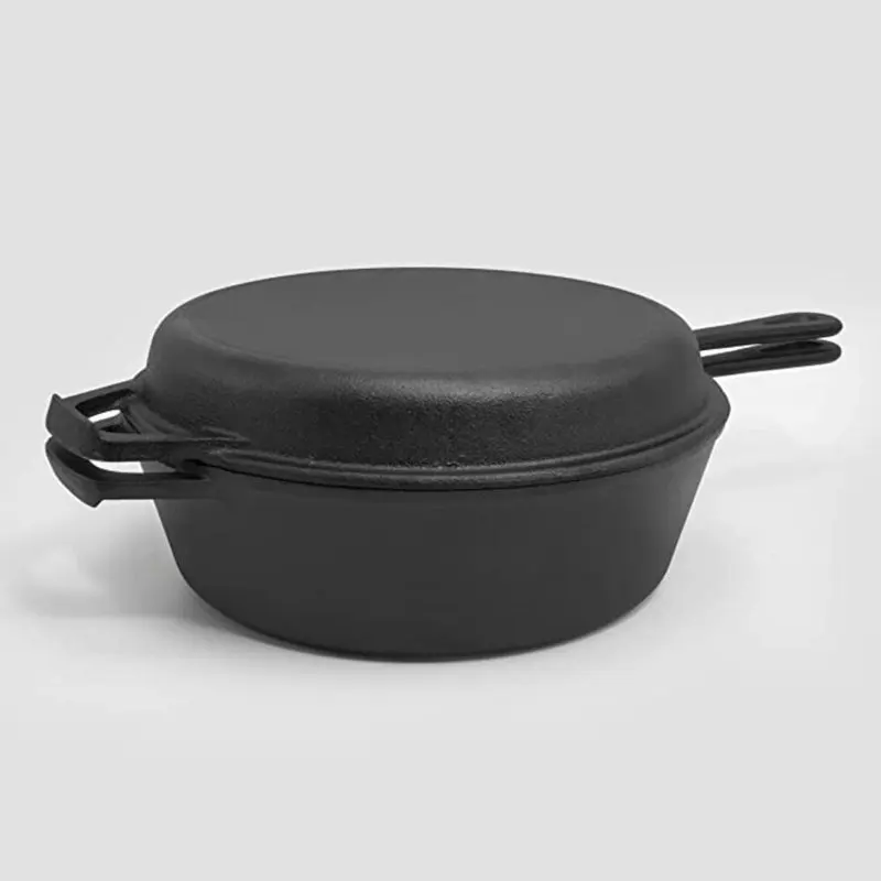 

Fast Shipping CookPro 3.5 Qt. Pre-Seasoned Cast Iron Combo Cooker w/ 10" Frypan that Doubles as a Lid
