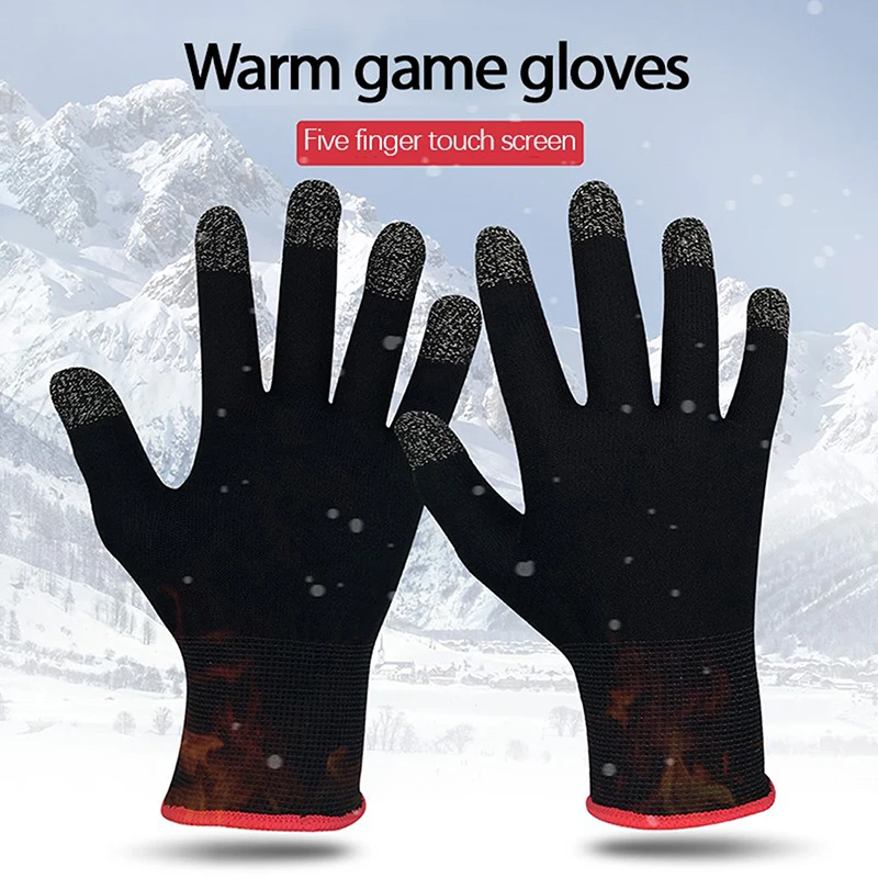 

1Pair Waterproof Warm Thermal Gloves Sensitive Touch Screen Outdoor Sports Gloves Comfortable Breathable Sweat-proof Anti-slip