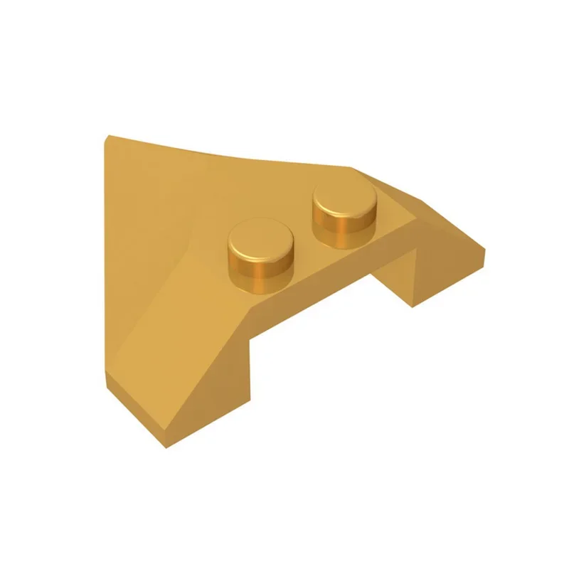 Gobrick 1 шт. MOC Наклонный 4x4 острые кирпичи совместимые с 22391 моделями строительных