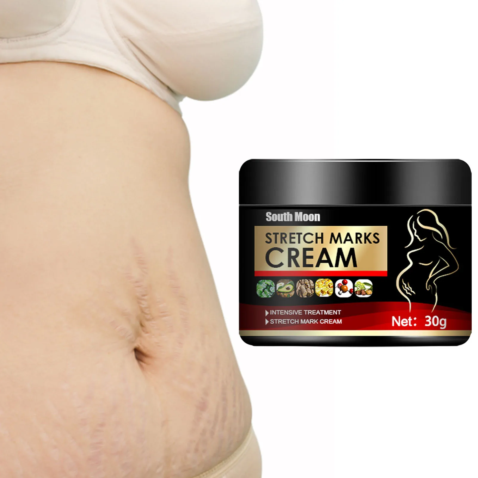

Intensive Stretch Mark Cream Pregnancy Repair Cream Scar Removal Cream Moisturizing And Hydrating 30g
