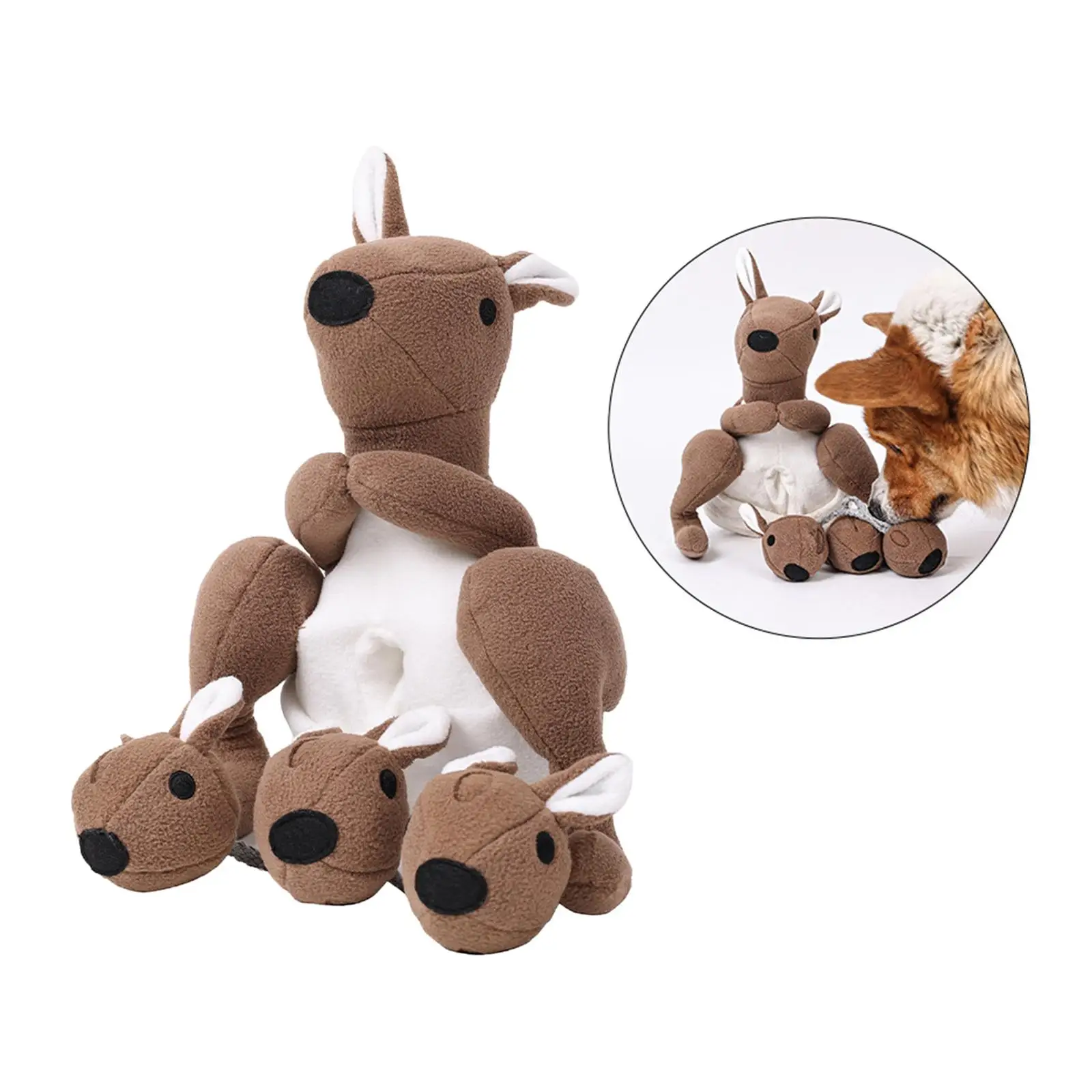

Dog Squeaky Toys Dog Sniff Toys Treat Dispenser Enrichment Game Bite Resistant