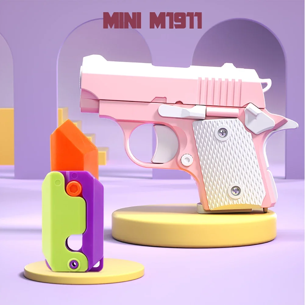 

3D гравитационный нож, нож для моркови, декомпрессионная нажимная карта, маленькая игрушка, мини-игрушка, пистолет, не стреляющий, детская игрушка для снятия стресса, Рождественская игрушка