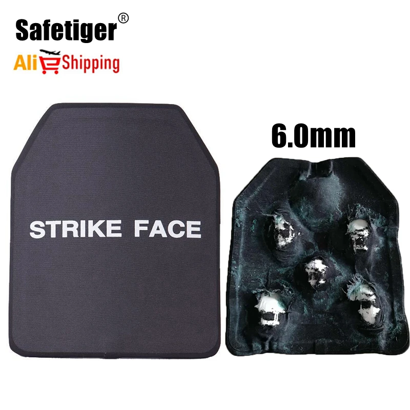 

6.0mm NIJ III Bulletproof Plate Body Armor Automatic Rifle Bullets Lightweight Alloy Steel Ballistic Bulletproof Tactical Vest