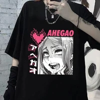 vintage anime cartoon tees hentai 2021 women clothes gothic tshirt streetwear alt loose tops korean summer black t shirt fernan