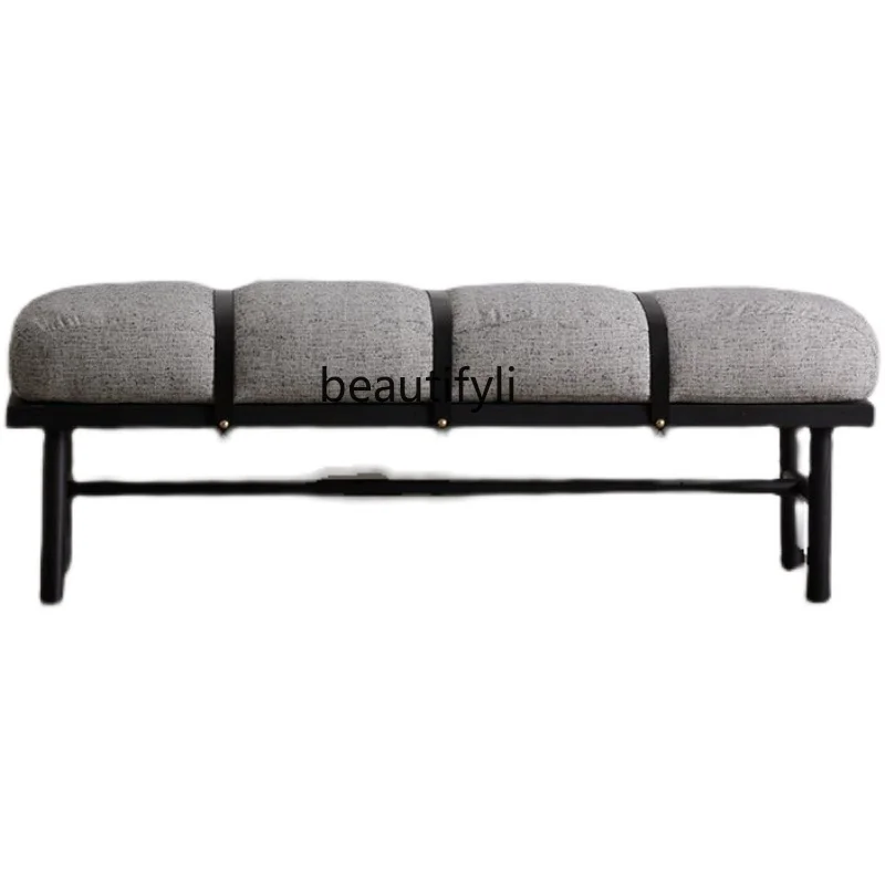 

yj Nordic Solid Wood Sofa Stool New Chinese Minimalist Bed End Stool Bedroom Beauty Bed Cloakroom Shoe Changing Stool