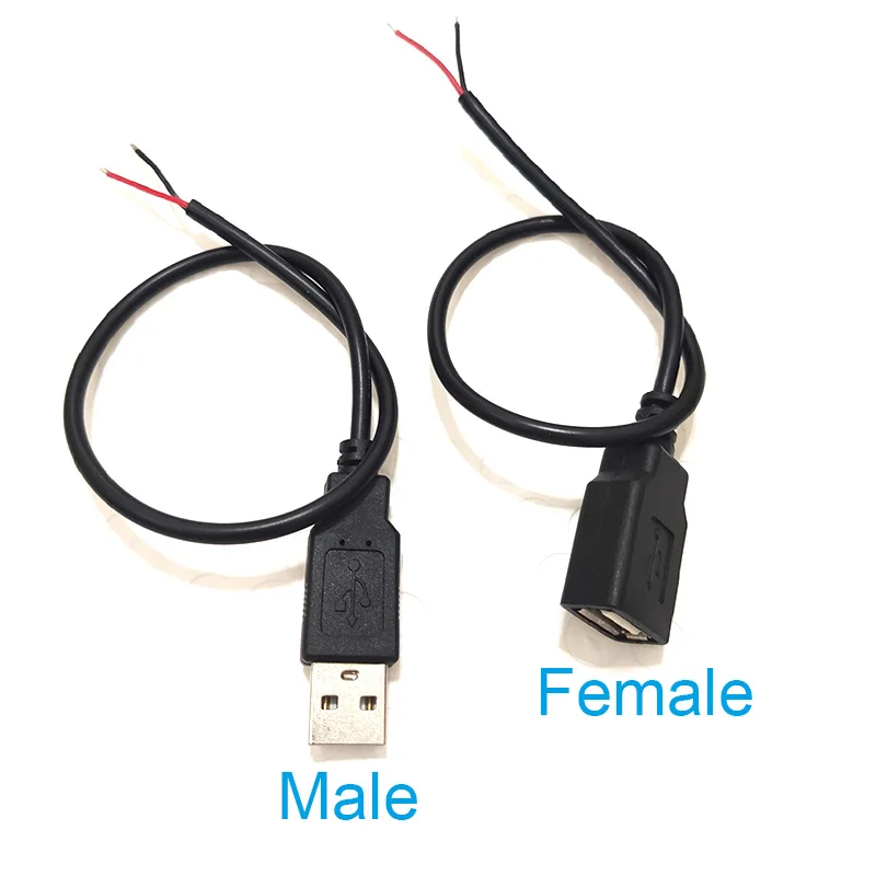 5 В USB 0 3 м 1 2 Pin 4Pin провода сделай сам usb штекер гнездо кабель питания удлинитель