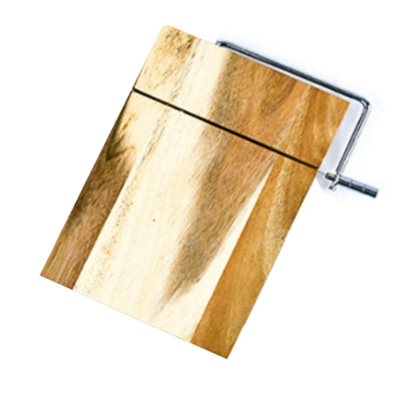 

Wooded Cheese Slicing Board, Wood With Built-In Slicer, Cheese Service, Entertaining