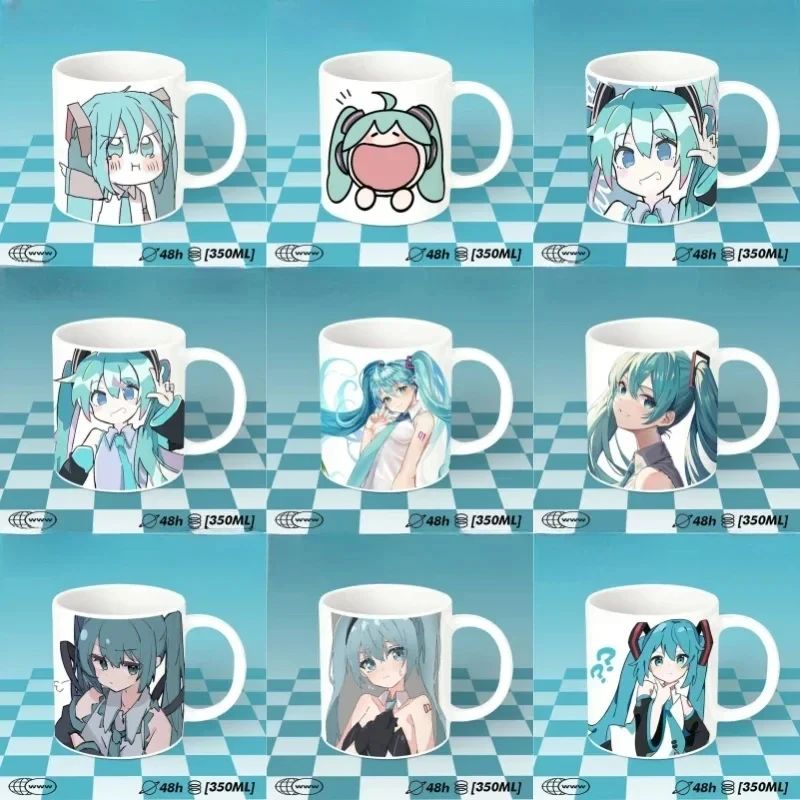 Кружка для воды Hatsune Miku аниме милая мультяшная керамическая кофейная чашка Kawaii