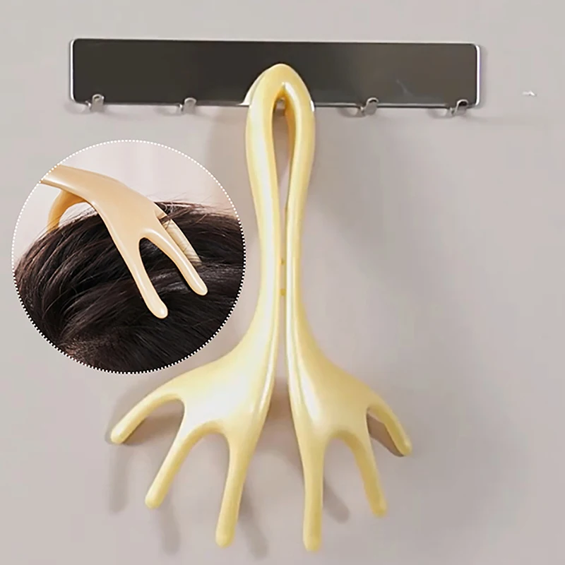 Ручной массажер для кожи головы с шестью когтями снятие стресса ручной зуда