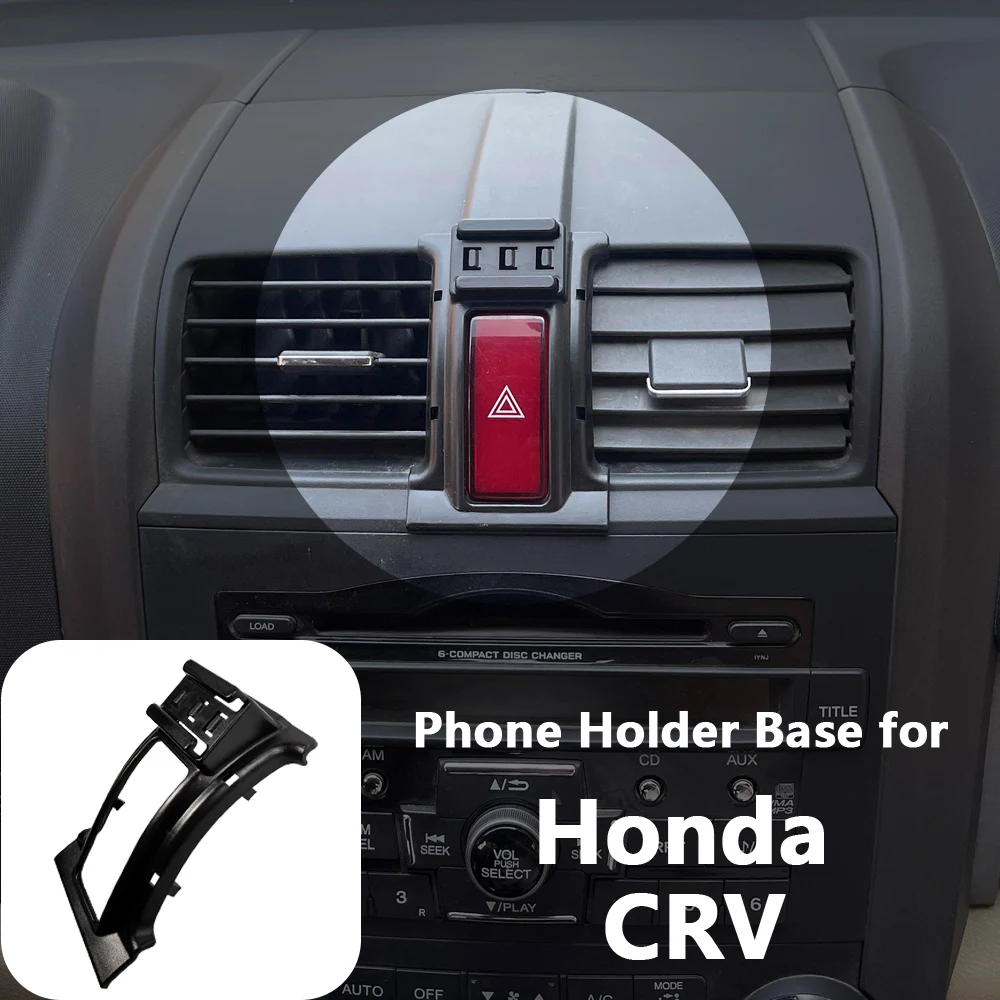 Фото Для Honda CRV CR-V 2007 2008 2009 2010 2011, автомобильное крепление для телефона, держатель для телефона с беспроводной зарядкой, специальные аксессуары с фиксированной базой №2