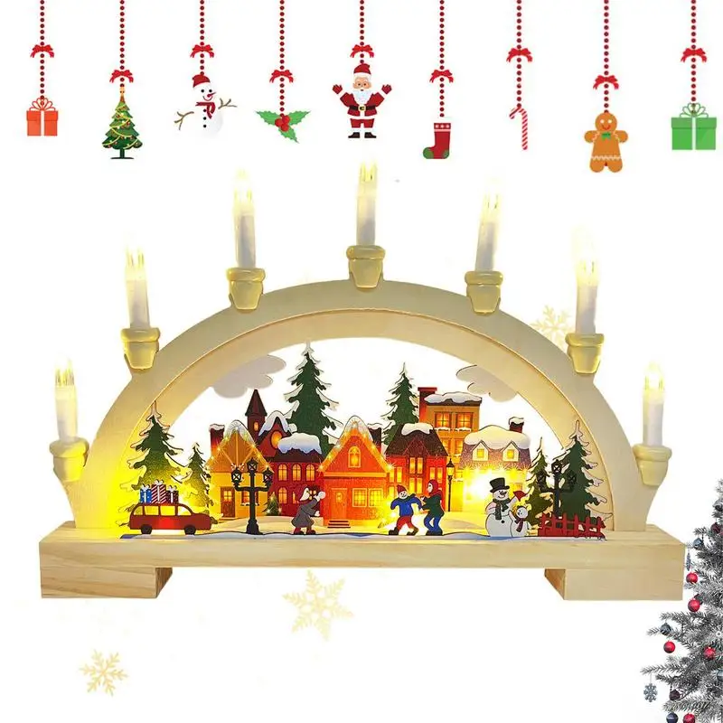 

Christmas Village Houses Set Miniature Houses For Village Set Forest Scene Wooden Village Collection Christmas Indoor