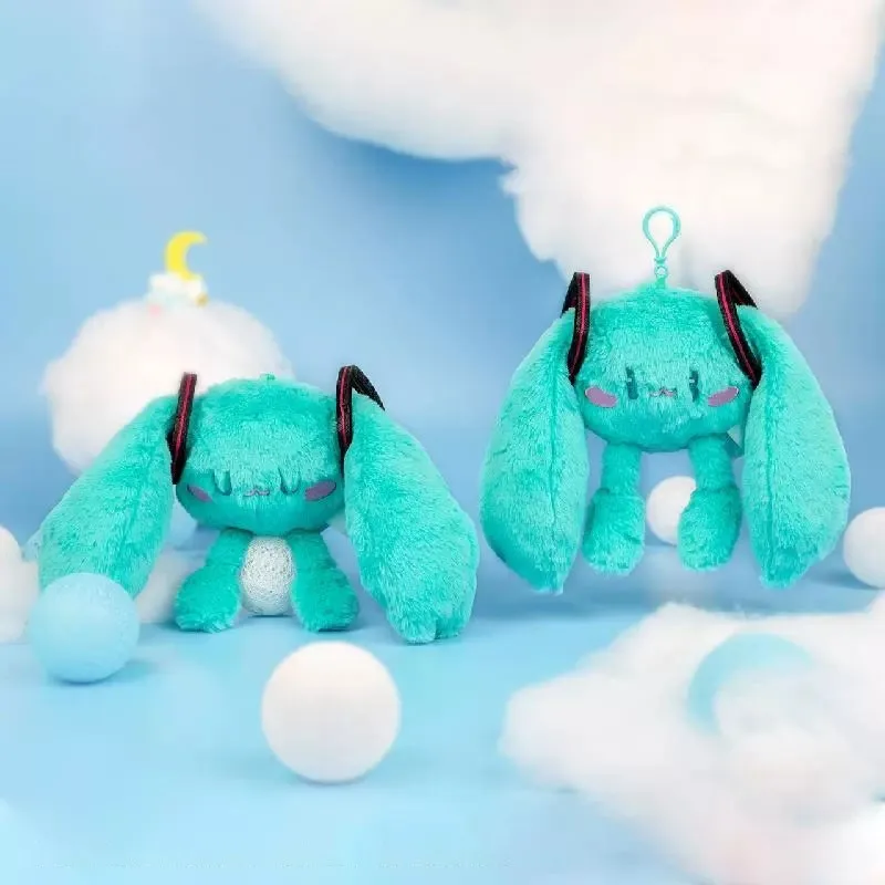 

Официальный плюшевый брелок в стиле аниме Вокалоид Мику, плюшевая игрушка в виде мультяшного животного, плюшевый брелок для ключей, Сумка с ...