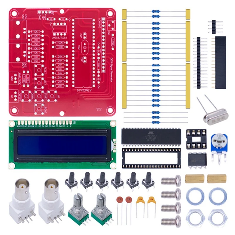 Комплект генератора сигналов DDS DIY 1-65535 Гц цифровой генератор функций с