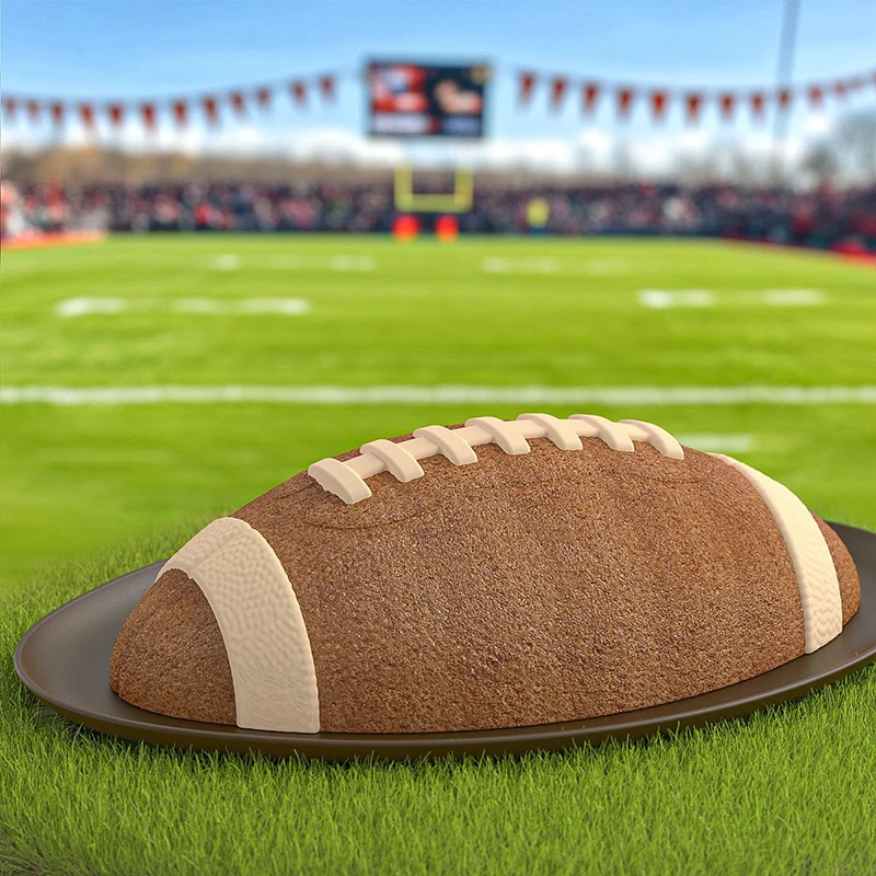 12-дюймовая силиконовая форма для торта в форме регби DIY 3D ломаная шоколада с