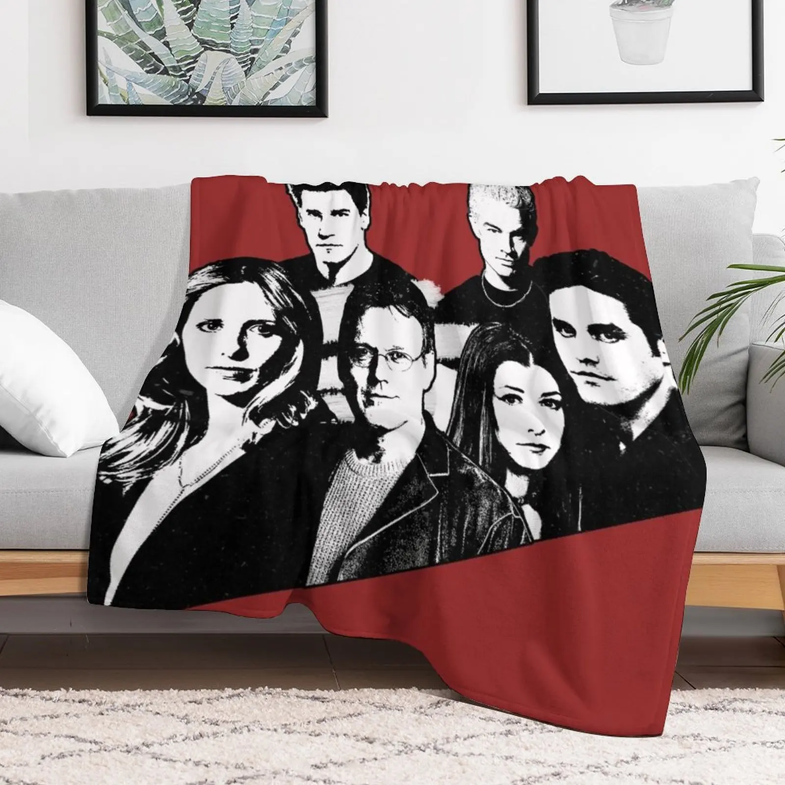 Одеяло с мотивом BTVS одеяло фланелевые одеяла