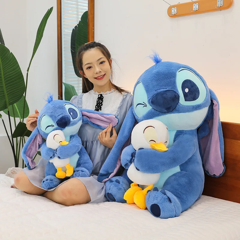 30/45 см плюшевая кукла Disney Stitch Лило милый Дональд Дак плюшевое украшение игрушка