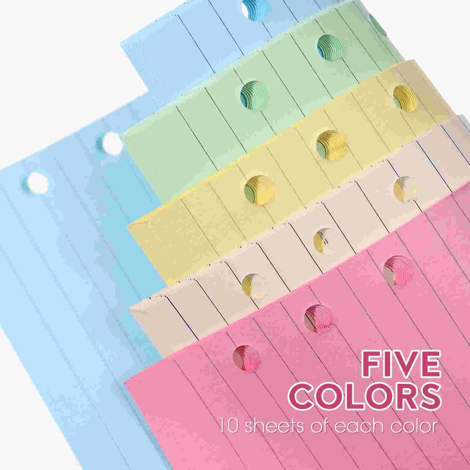 Бумага-переплет сменный блок для планировщика сменные стержни с 6 отверстиями