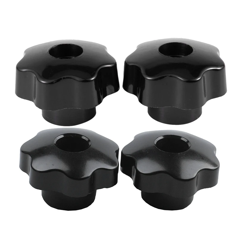 

2 Pcs M10 Female Thread Nuts 50Mm Plastic Star Head Clamping Knob Grip With M8 X 50Mm Diameter Thread Clamping Star Knob