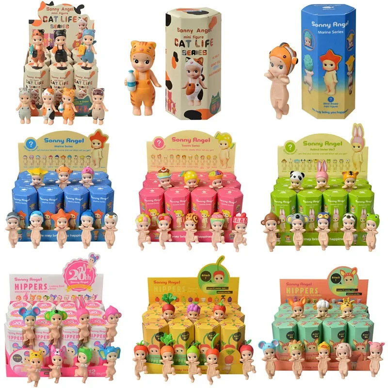 Sonny Angel Hippers Blind Box Toys Anniversary Harvest Series Fruit And Vegetable Anime Figures Ornaments Dolls Children Gift