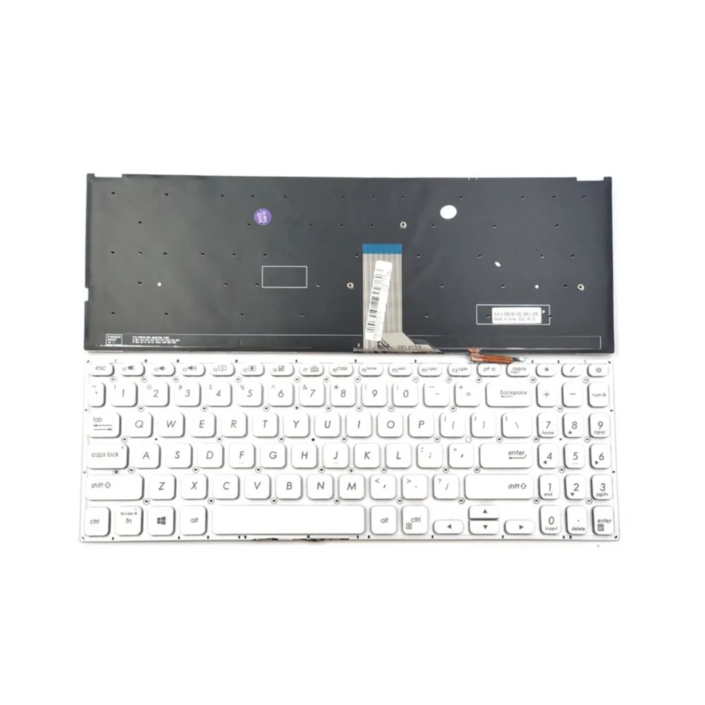 XIN-Russian-US Клавиатура для ноутбука с подсветкой Asus Vivobook S530 S5300 V5000 Y5100 X530 X530M K530FA K530F