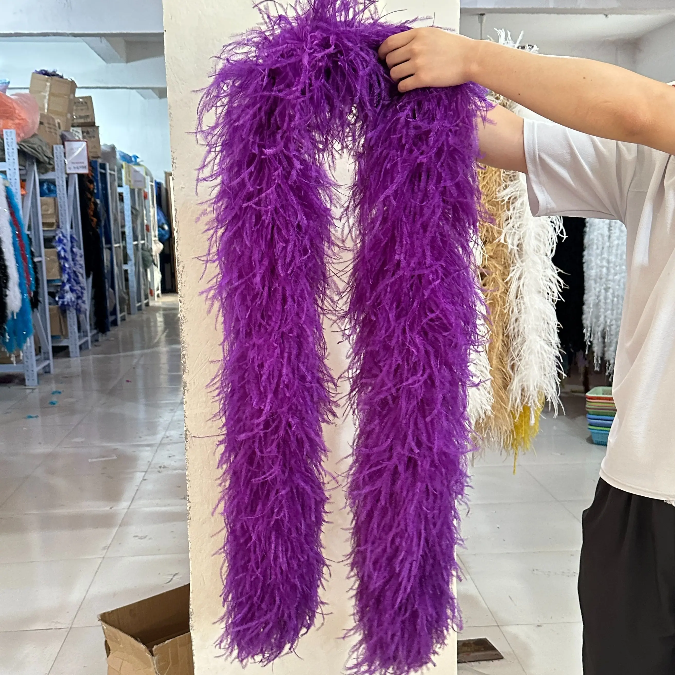 

2 метра натуральное страусиное перо боа 10-20ply толстые перья боа шлейф для свадебного костюма аксессуары шлейф шаль