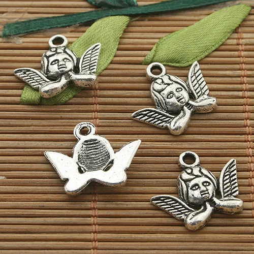 20 шт. 16 7x19 8 мм петля: 1 подвеска в виде ангела из сплава H3456