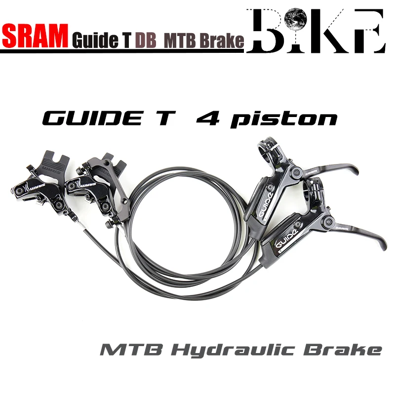 

SRAM Guide T GLB MTB 4-PISTONS Hydraulic Disc Brake 800-1500mm Front & Rear Black bike accessories