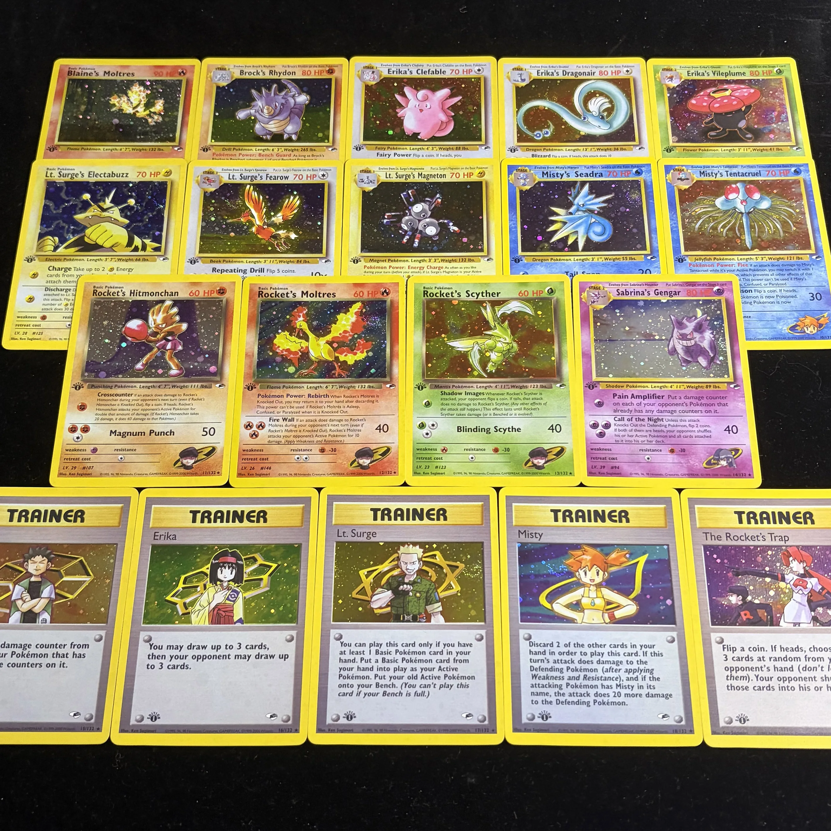 Фото PTCG Новая серия Holo: Полный набор Gym Challenge/Heros Base Set (IT) (KR) (JP) (TC) — Многоязычные классические карточные игры, игрушки, подарки №4