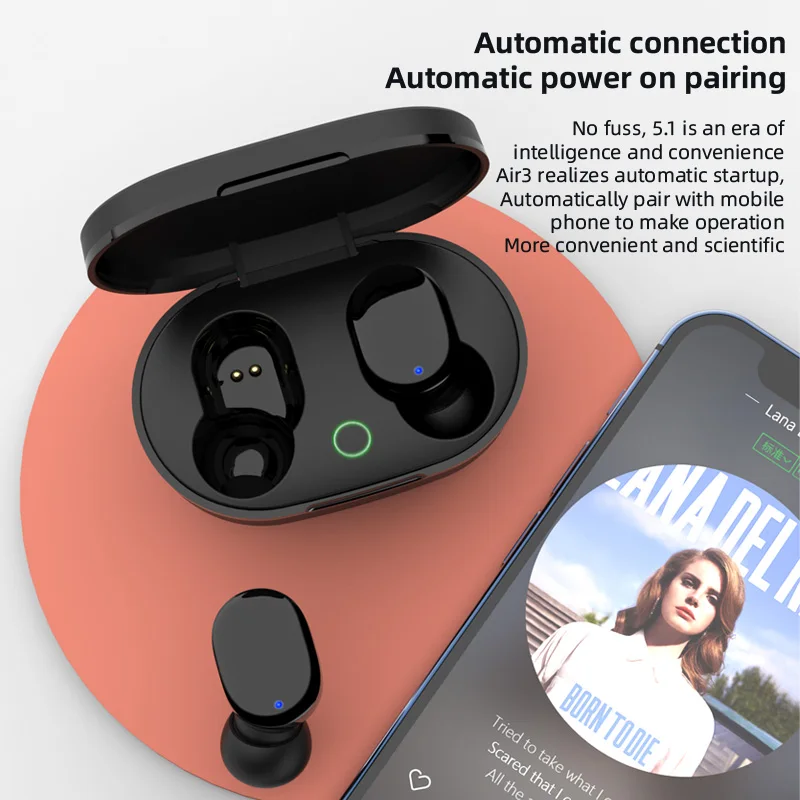 

TWS Bluetooth-совместимые наушники 5,0, беспроводные наушники, спортивные наушники, игровая гарнитура с микрофоном для Xiaomi, Samsung, Huawei