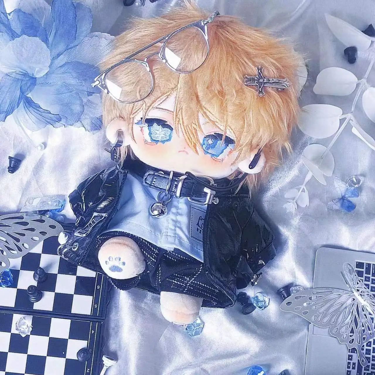 

Anime OSHI NO KO Hoshino Akuamarin 20cm Plush Doll Handsome With Skeleton Plushie Body Change Clothes Cosplay Fans Xmas Gift