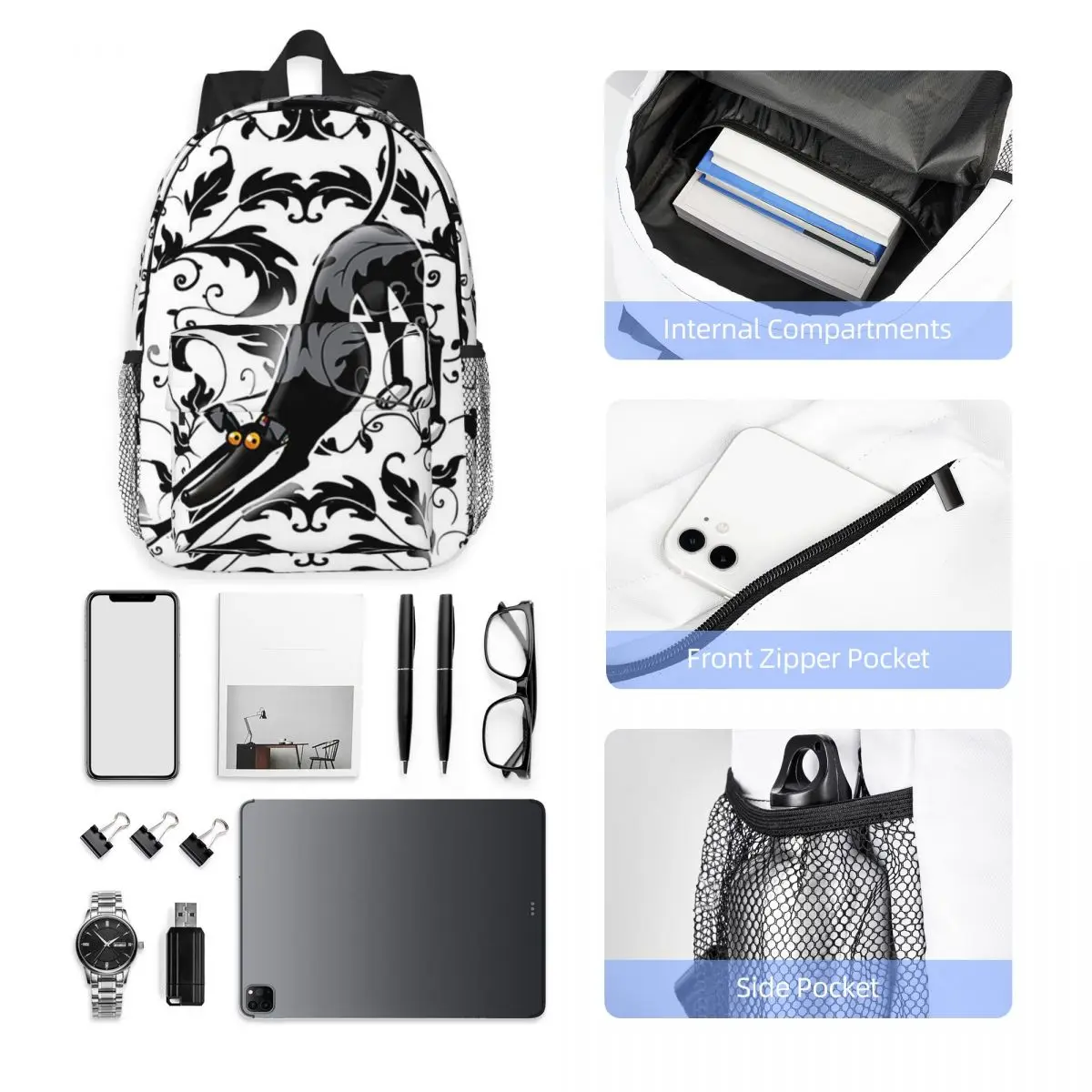 Художественные и ремесленные рюкзаки Bowdown Hound сумка для книг подростков модные