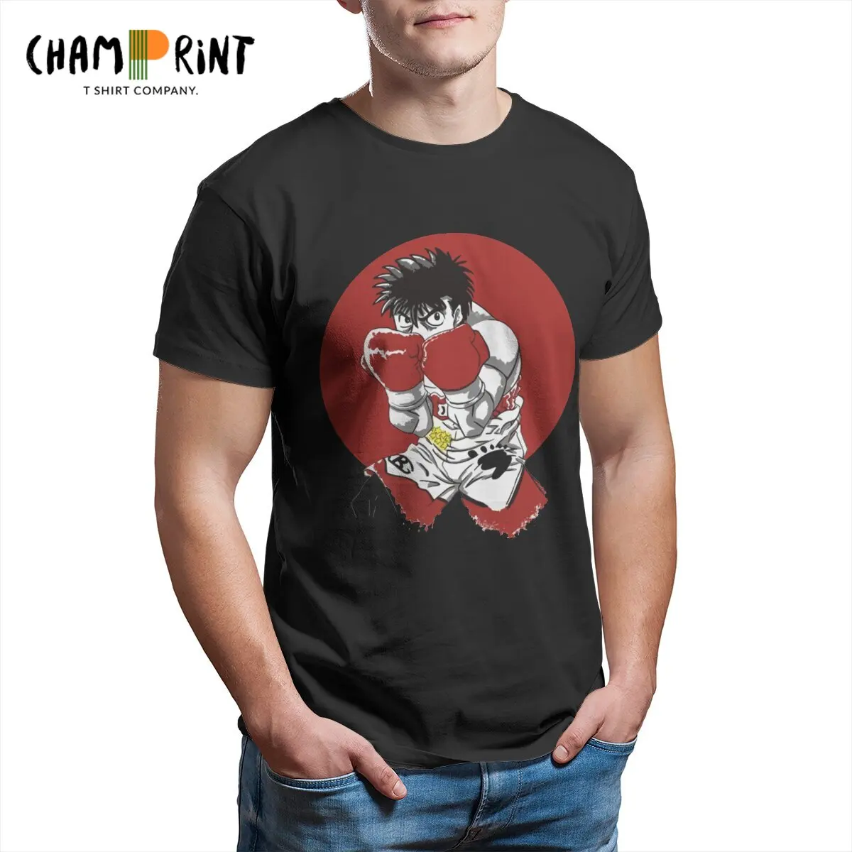 

Футболка мужская с коротким рукавом и круглым вырезом, х/б