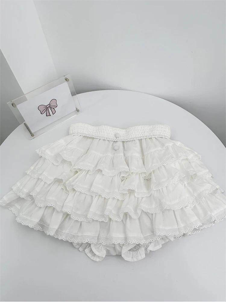 Женская балетная мини-юбка 2000s с эластичной талией и оборками