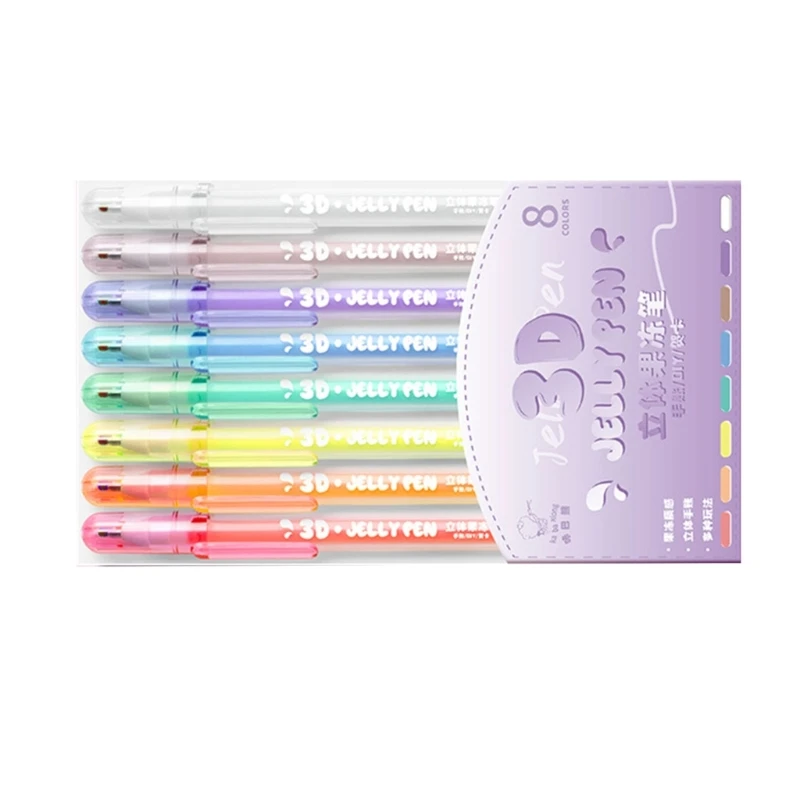 Книжка-раскраска художественные принадлежности жирный маркер 3D желейная ручка