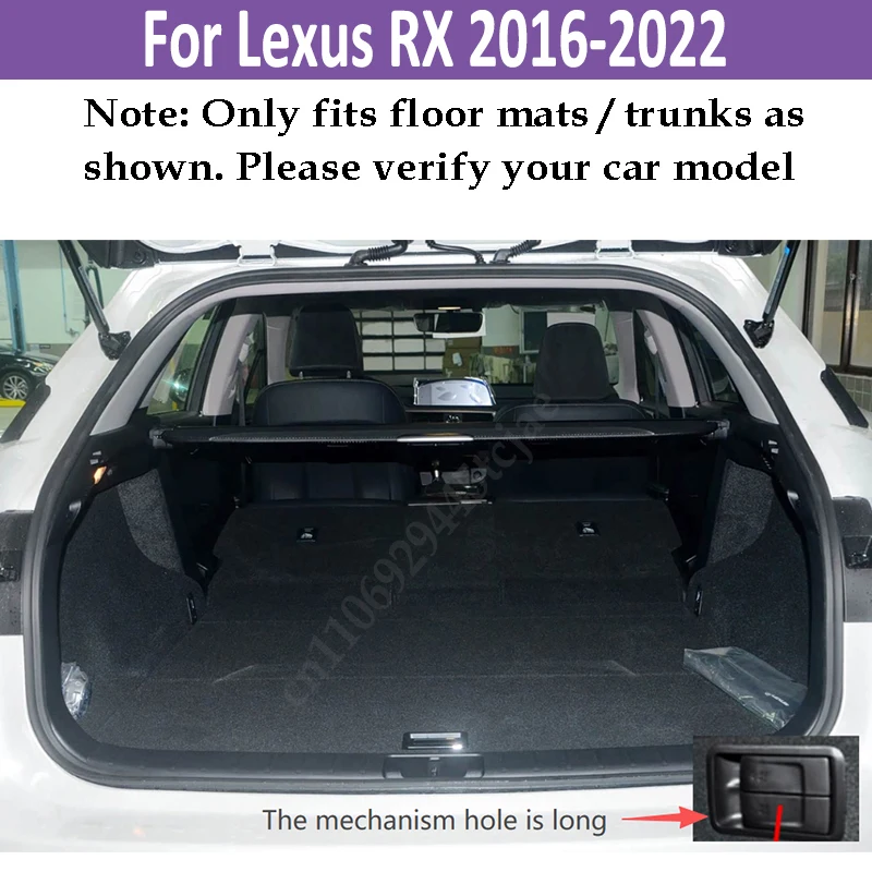 

3D кожаный коврик в багажник автомобиля для Lexus RX 2016-2022, водонепроницаемый и удаляющий грязь, с поднятой нижней накладкой