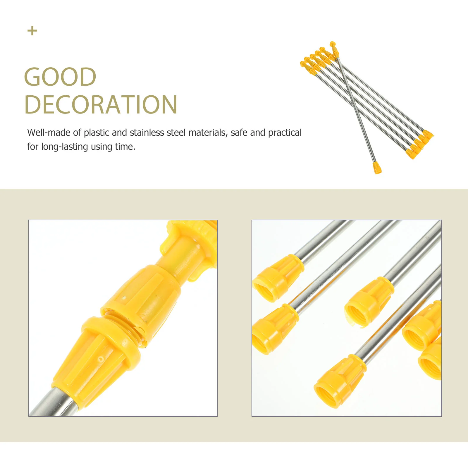 6 шт. аксессуары для распылителей стрела из нержавеющей стали лейка сверхмощный