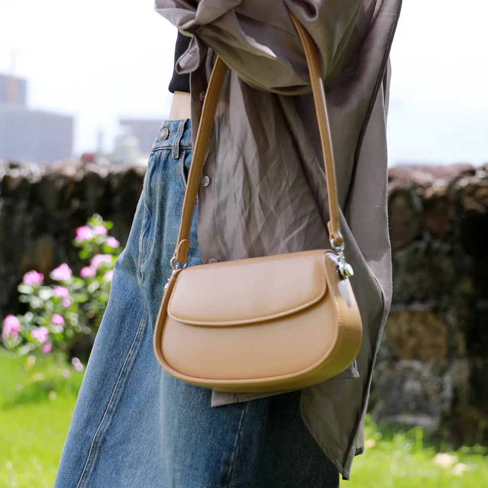 

Underarm bag niche saddle bag crossbody genuine leather bag women's bag shoulder bag