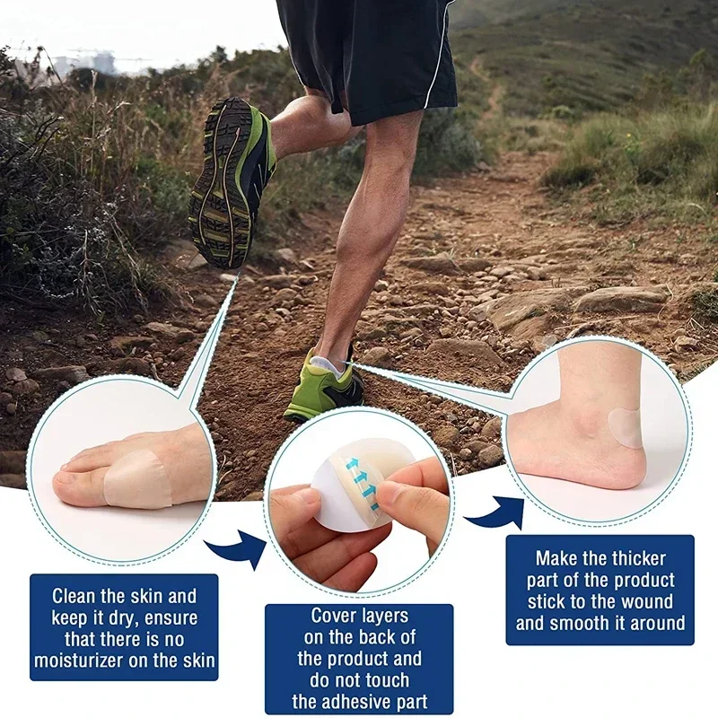 Гелевые Защитные Наклейки Для Обуви Патчи Ухода За Ногами Облегчение Волдырей