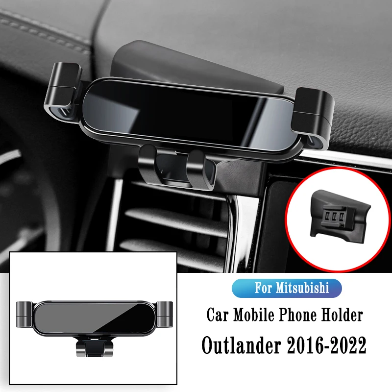 

Metal Car Holder For Mitsubishi Outlander Gravity Navigation Bracket GPS Stand Air Outlet Clip Rotatable Support Car Accessories